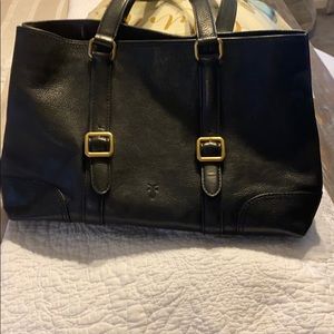 Black leather Frye bag